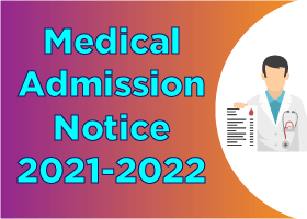 Medical Admission Notice 2021-2022
